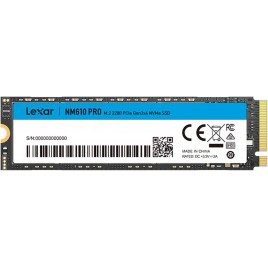 SSD-SOLID STATE Lexar NM610PRO SSD 2TB, M.2 2280 PCIe Gen3x4 NVMe 1.4 SSD Interno, Fino a 3300MB/s in Lettura, 2600 MB/s in Scr
