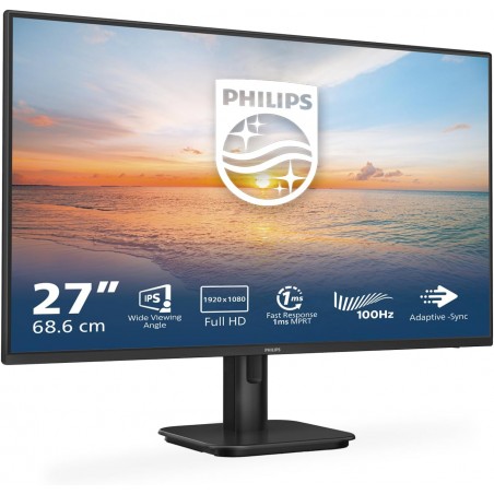 Monitor PHILIPS Full HD 27E1N1100A  27 pollici, integrato Altoparlante, tempo di risposta 1 ms (1920x1080, 100 Hz, VGA, HDMI 1.