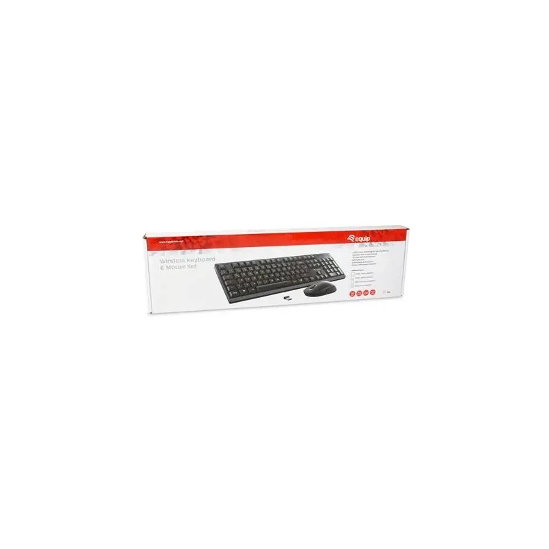 TASTIERA+MOUSE WIRELESS EQUIP 245223 STANDARD DA 105 TASTI SOFT TOUCH- EAN: 4015867231005