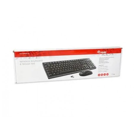 TASTIERA+MOUSE WIRELESS EQUIP 245223 STANDARD DA 105 TASTI SOFT TOUCH- EAN: 4015867231005