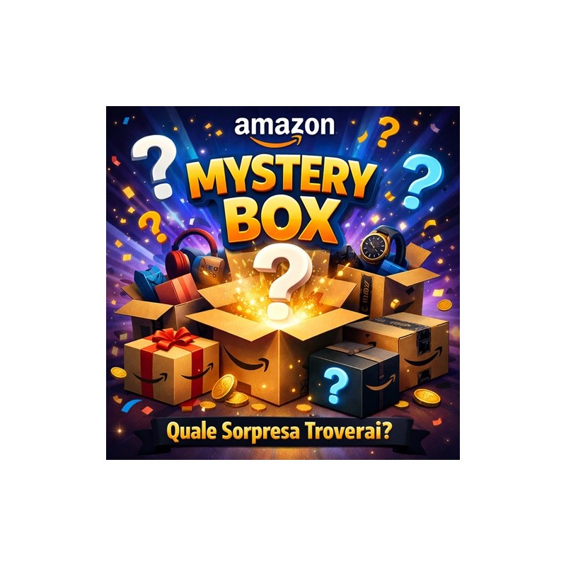MYSTERY BOX AMAZON MEDIUM( scatole sigillate Amazon non reclamate ) contiene articoli di diverse categorie dal giardinaggio all