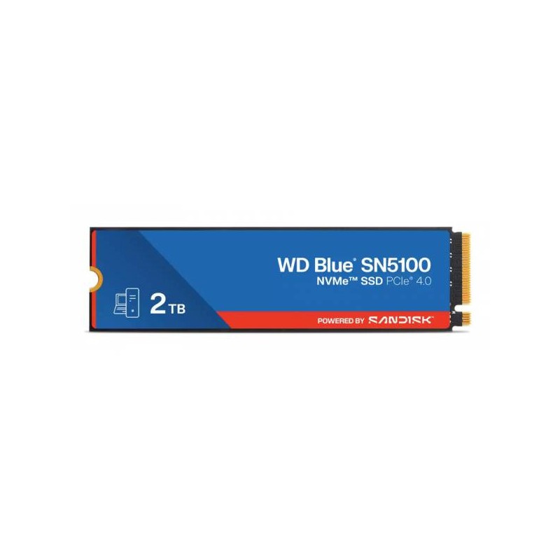 SSD-SOLID STATE DISK M.2(2280) NVME 2000GB(2TB) PCIE4.0X4 WD BLUE SN5100 WDS200T5B0E READ:7100MB/S WRITE:6700MB/S