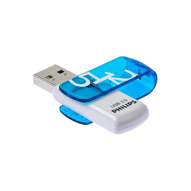 PEN DRIVE Philips Vivid Edition Super Speed USB 3.0 unità flash USB 512 GB con cappuccio girevole per PC, laptop, computer, arc
