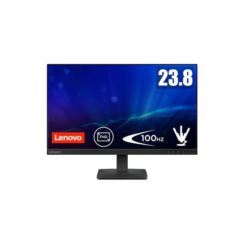 MONITOR LENOVO THINKVISION S24-4E 64B5KAT1EU 23.8"FHD IPS AG 16:9 BLK 4MS 250CD/M2 3Y VESA TILT HDMI VGA
