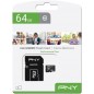 SD Memory Card MICRO PNY 64GB Performance Plus C10 microSDXC Scheda di Memoria Flash