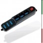 MULTIPRESA 6 Prese  10-16A BlackATLANTIS P011-SL203066