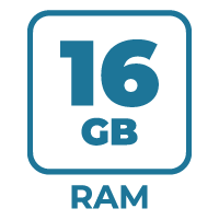 RAM : 16GB DDR4